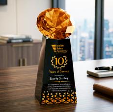 Novita VividPrint Award - Black/Amber - Years of Service Awards