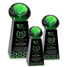 Novita VividPrint Award - Black/Emerald - Years of Service Awards