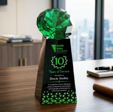 Novita VividPrint Award - Black/Emerald - Years of Service Awards