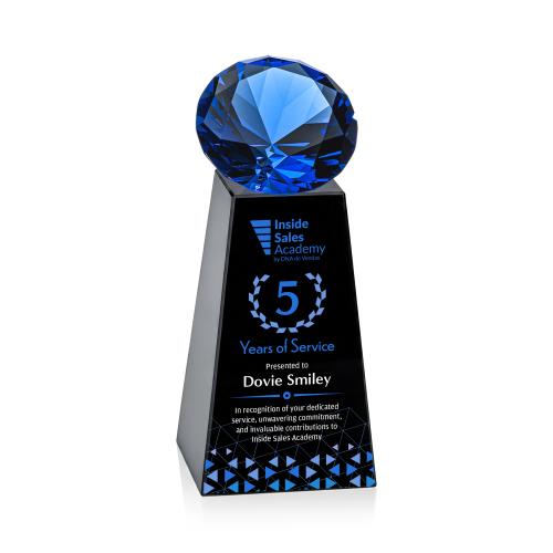 Recognition Awards - Crystal Awards - Novita VividPrint&trade; Award - Black/Sapphire