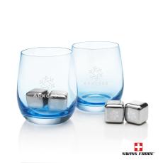 Swiss Force S/S Ice Cubes & 2 Soudan OTR - Smoke  - Tumblers & Glasses
