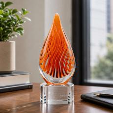 Aventura Award on Paragon Base - Clear - Glass Awards