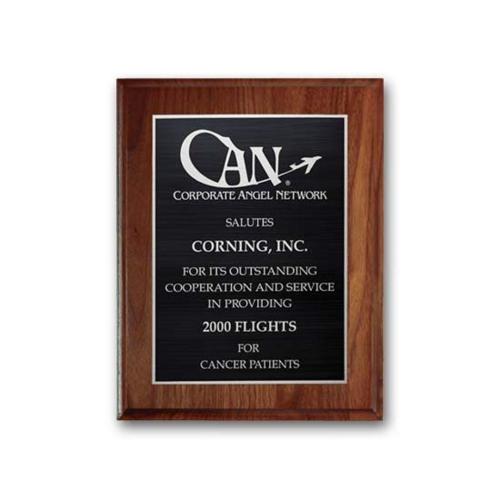 Plaque Awards - Retirement Plaques - Etch/Antiqued Plaq - Walnut Cove Edge