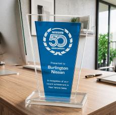 Heckel Award - Blue - Blue Crystal Awards