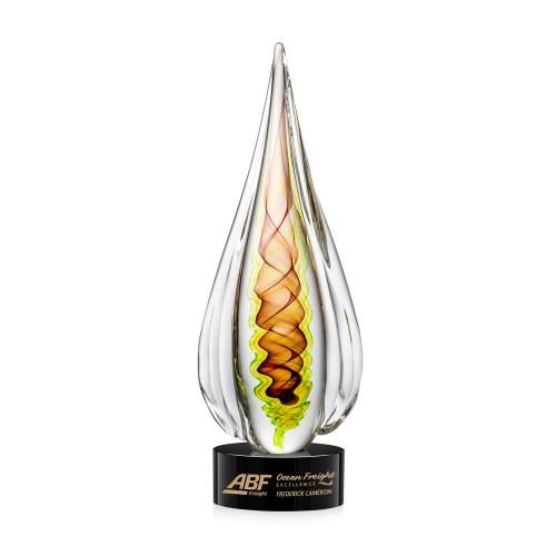 Recognition Awards - Glass Awards - Carterra Award on Marvel Black