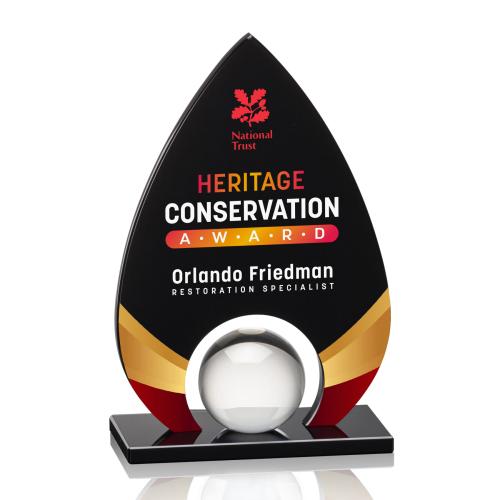 Recognition Awards - Crystal Awards - Dangerfield VividPrint&trade; Award - Black