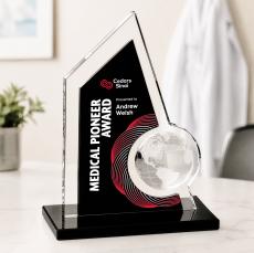 Adalina VividPrint Award - Black - Colored Crystal Awards