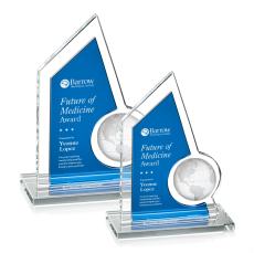 Adalina Globe Award - Blue - Crystal Globe Awards