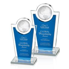 Fabiola Globe Award - Blue - Crystal Globe Awards