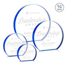 Maren Hemisphere Award - Blue - Colored Crystal Awards