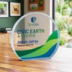 Maren Hemisphere VividPrint Award - Clear - Between $80 and $150