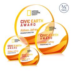  Maren Hemisphere VividPrint Award - Gold - Crystal Awards