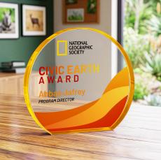  Maren Hemisphere VividPrint Award - Gold - Crystal Awards