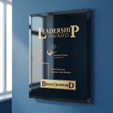 Mirror Plaque - Black - Plaque Awards