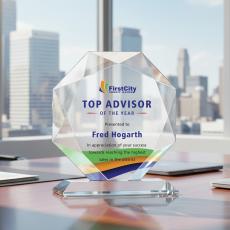 Bradford VividPrint Award - Starfire - Glass Awards