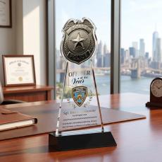 Police Badge VividPrint Award - Black - Between $80 and $150