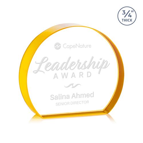 Recognition Awards - Crystal Awards - Maren Hemisphere Award - Gold