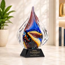 Valentina Award on Sheffield Base - Black - Retirement Awards