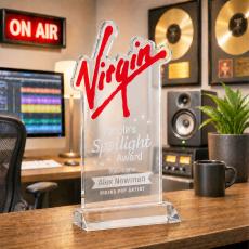 EdgeCraft Rectangle on Mitered - Clear (via Air) - Recognition Awards