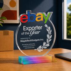 EdgeCraft Round on Mitered - Prismatic (via Air) - Crystal Awards
