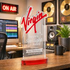 EdgeCraft Rectangle on Alberton - Red (via Ocean) - Crystal Awards