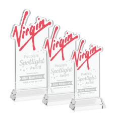 EdgeCraft Rectangle on Hartford - Clear (via Ocean) - Crystal Awards