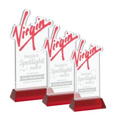 EdgeCraft Rectangle on Hartford - Red (via Ocean) - Glass Awards