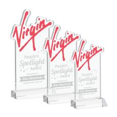 EdgeCraft Rectangle on Mitered - Clear (via Ocean) - Recognition Awards
