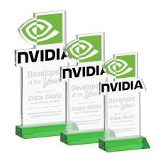 EdgeCraft Rectangle on Mitered - Green (via Ocean) - Recognition Awards