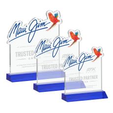 EdgeCraft Square on Mitered - Blue (via Ocean) - Recognition Awards