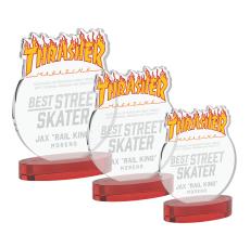EdgeCraft Round on Alberton - Red (via Ocean) - Crystal Awards