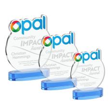 EdgeCraft Round on Alberton - Sky Blue (via Ocean) - Colored Glass Awards