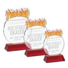 EdgeCraft Round on Hartford - Red (via Ocean) - Crystal Awards
