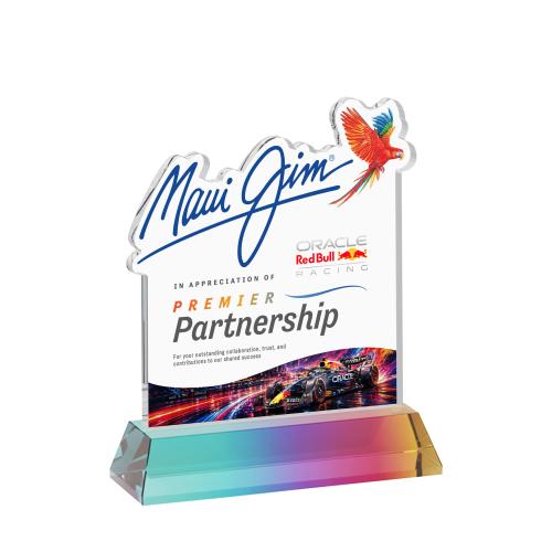 Recognition Awards - Crystal Awards - EdgeCraft Square VividPrint&trade; on Hartford - Prismatic (Air)