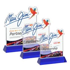 EdgeCraft Square VividPrint on Hartford - Blue (via Ocean) - Colored Glass Awards