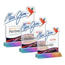 EdgeCraft Square VividPrint on Mitered - Prismatic (Ocean) - Crystal Awards