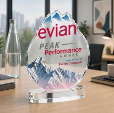 EdgeCraft Round VividPrint on Alberton - Clear (via Ocean) - Crystal Awards