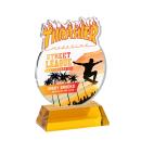 EdgeCraft Round VividPrint&trade; on Hartford - Amber (via Ocean)