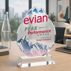 EdgeCraft Round VividPrint on Hartford - Clear (via Ocean) - Crystal Awards