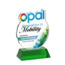 EdgeCraft Round VividPrint&trade; on Hartford - Green (via Ocean)