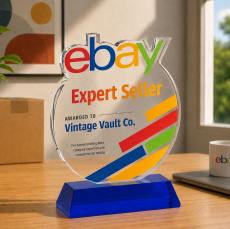 EdgeCraft Round VividPrint on Hartford - Blue (via Ocean) - Recognition Awards