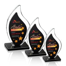 Flamingo VividPrint Award - Black - Crystal Awards