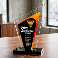 Milton VividPrint Award - Black - Crystal Awards