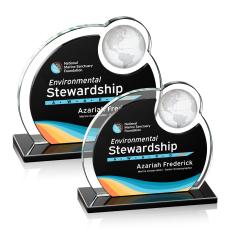 Riccarda VividPrint Award - Black - Crystal Awards