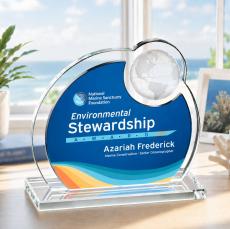 Riccarda VividPrint Award - Blue - Over $150