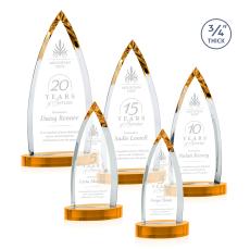 Shildon Award on Alberton Base - Amber - Sales Awards