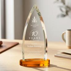 Shildon Award on Alberton Base - Amber - Sales Awards