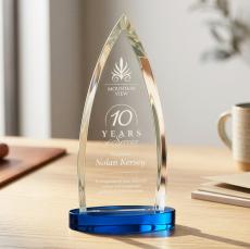 Shildon Award on Alberton Base - Sky Blue - Sales Awards