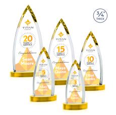 Shildon VividPrint Award on Alberton Base - Gold - Full Color Awards
