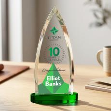 Shildon VividPrint Award on Alberton Base - Green - Full Color Awards